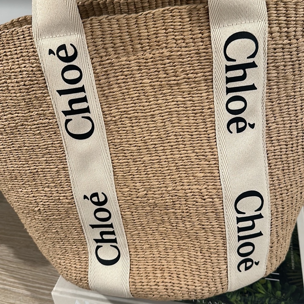 Chloe Tan and Cream Tote Bag - Picture 3 of 14